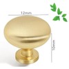 16 Pcs Mini Cabinet Knobs,1/2 Inch Brushed Gold Dresser Knobs,