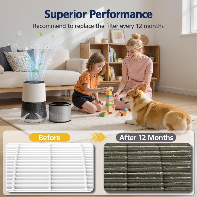 2 Pack 1712-0110-00 Replacement Filter O Compatible with Winix A231