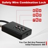 KATIMI 2 Pieces 3 Digit Cable Combination Padlock, Wire Rope