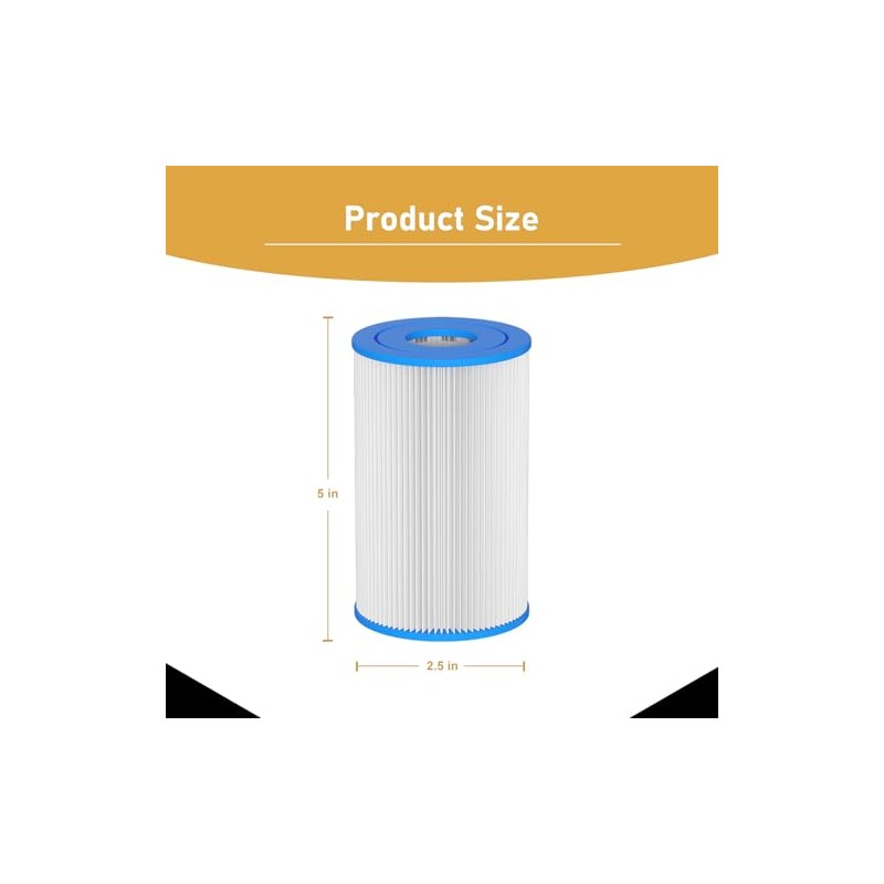 Cold Plunge Filter 20 Micron 5" x 2.5" Water Filter