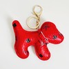 QTMY Cute Leather Puppy Keychain Keyring for Women,Purse Bag Charms