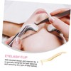 WOONEKY Elegant Gold Eyelash Nipper Compact Tool for False Lash