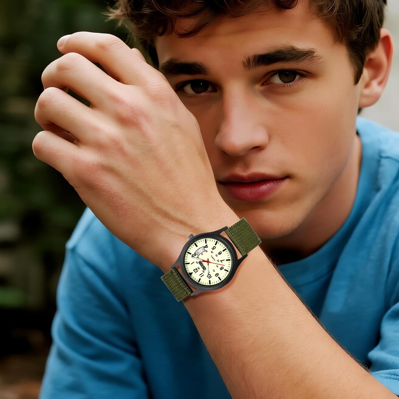 Simple Waterproof Watch for Men: Luminous Luminous Arabic Numerals Simulated