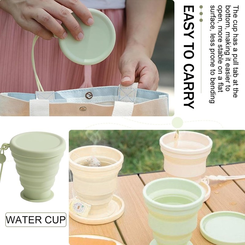 Foldable Cup, Pack of 2 Foldable Cups, Foldable Cups with