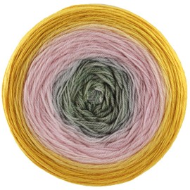 LANA GROSSA Merino Lace Watercolour | Extra Fine Merino Wool in Lace Yarn Thickness in Colour Gradient Printed | Hand Knitting Yarn Made of 100% Virgin Wool (Merino) | 100 g Wool for Knitting &
