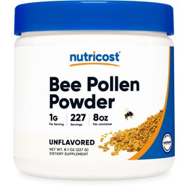 Nutricost Bee Pollen Powder (8 oz) (Unflavored) - 227 Servings, Gluten Free, Non-GMO, Vegetarian Dietary Supplement