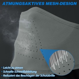 Balaclava Winter Balaclava Ski Mask Motorcycle Helmets Liner Balaclava Bicycle for Motorcycling, Skiing, Snowboarding, Cycling, Windproof, Warm Face Cover, One Size, Men/Women, gray