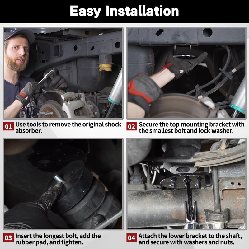 1Pair Rear Replacing Bump Stops Compatible With 2015-2024 Ford F150