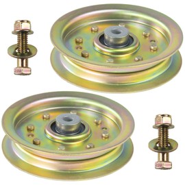 Lawneagle 2 Pack 756-04129B Idler Pulley 4.25 Replaces Troy Bilt Pulley 753-08171 Idler Pulley Kit, Cub Cadet 756-04129 Idler Pulley 756-04129, 756-04129C, 753-08068 for Cub Cadet RZT50 Idler Pulley