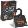 Sancodee 8 Pack Clothes Moth Traps with Natural Pheromones, Hanging
