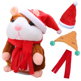 Felizchi Stuffed Animal Plush Parrot Speaking Hamster 5.9 inches (15 cm) (Brown)