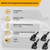 TPMS Sensors Set of 4 Pre-Programmed Tire Pressure Sensor 315MHz