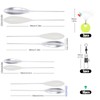 MSIHEY Angelset, 16-teilig, 4X Sinkend & 4X Schwimmend (8g, 10g,