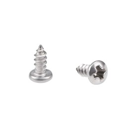 sourcing map Self-Tapping Screws Phillips Head 316 Stainless Steel Connection Bolts 2.2 x 5 mm Pack of 50