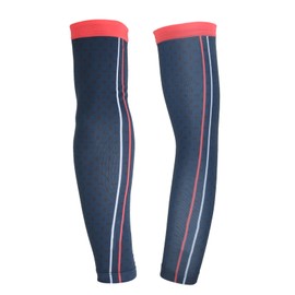 BOODUN 1Pair Outdoor Summer Sunscreen Oversleeve Arm Sleeves for Driving Running Cyclingblue red L/XL