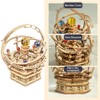 3D Wooden Puzzle DIY Assemble Wooden Model Mechanical Music Box