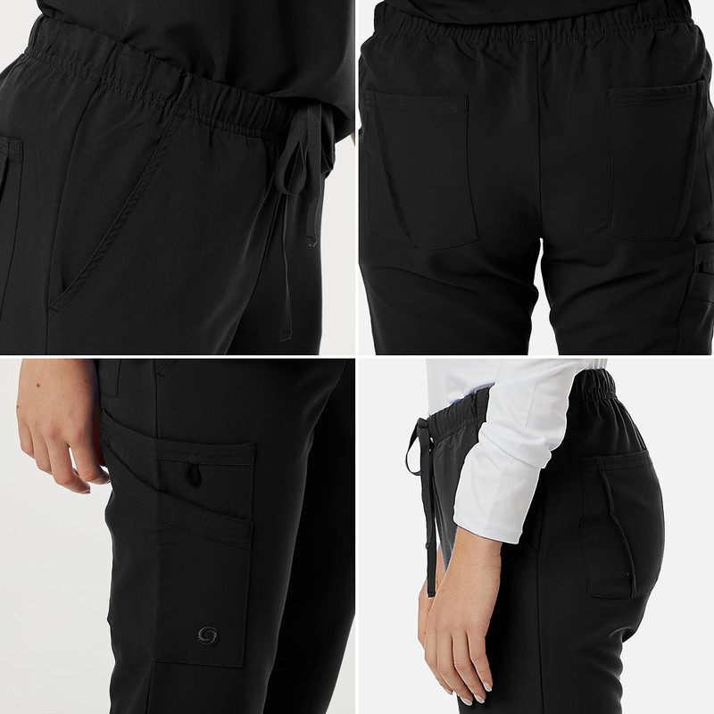 SPECTRUM UNIFORMS Wynd Women's Scrub Pant Cargo Pant Elastic Waist