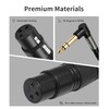 SZLliyxs 2 Pack Right Angle 6.35mm TRS to XLR Female,3FT,