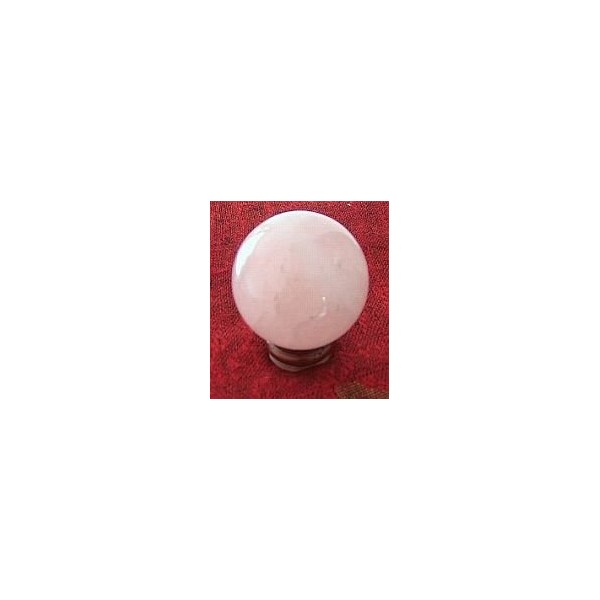 Rose Quartz Crystal Ball 4.5cm Diameter. Rose Quartz is the