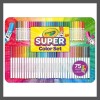 Crayola Super Color Set 75 Piece with Storage Container Washable