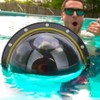 TELESIN Professional Dome Port Waterproof Case Housing for GoPro Hero