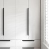 KYRYD 4 Pack Concealed Kitchen Cupboard Handles ，Finger Edge Pull