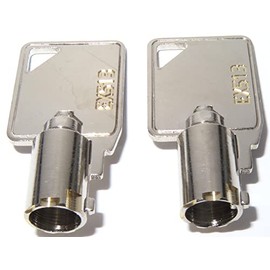 Generic EX513 Independent Service Light-Fan Lockout Keys for Kone & Hiss-Craft (Vertically Engraved, Silver, Mechanical Switch, Push Button, ON-OFF)