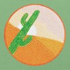 Desert Cactus Embroidered Iron on Sew on Patch