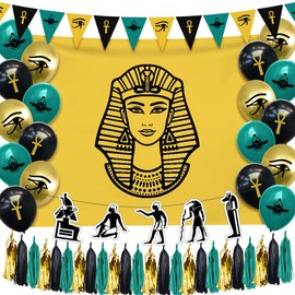 Hades Party Decoration Box Egyptain - Ancient Egyptian Wall Window Table Decorations - Egypt Balloons Garlands Banner Backdrop Decor - Party Supplies for Kids and Adults- Birthday Party Box