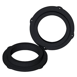 [1 Pair] 165 mm MDF Speaker Rings Compatible with Seat Leon 3 | Suitable for Front Door | Colour: Black | Waterproof