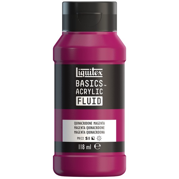 Liquitex Basics Acrylic Fluid Acrylic Paint with Flowing Consistency, Quick