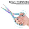 Scissors All Purpose, Sharp Titanium Blades Shears, Rubber Comfort Grip