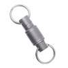 Quick Release Keychain,Titanium Detachable Dual Key Ring, Pull Apart Key