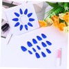 WOONEKY Tip Fake Nails 24pcs Nail Art Stickers Women's Nail