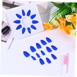 WOONEKY Tip Fake Nails 24pcs Nail Art Stickers Women's Nail Decor Press on Nails Fake Nail Stickers Nail Art Supplies