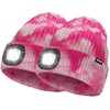 ATNKE 2Pcs LED Lighted Beanie Hat,USB Rechargeable 4 LED Running