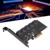 PCIe to SATA Adapter Card 5 Ports 5x16TB Fast Transmission