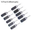 HARFINGTON 10pcs Abrasive Sandpaper Rolls Kit 180-2000 Grit 2.35mm Shank