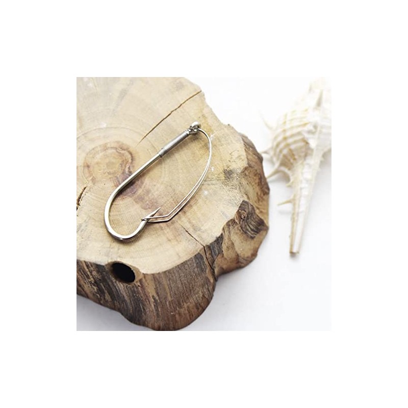 Weedless Fishing Hook Sizes 1/0-3/0 High Barbed Stainless Steel Hooks