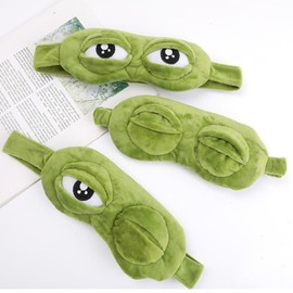 Sad frog eye patch, blindfold, sleep mask, character eye mask frog eye patch 3ea