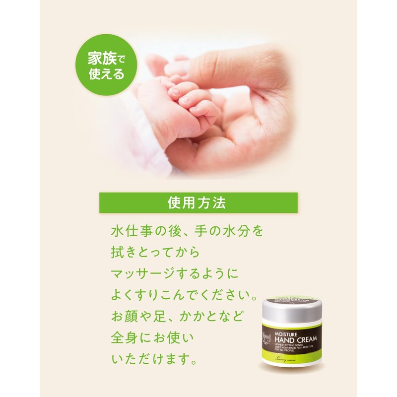 Japan Medical System Moisture Hand Cream, 2.8 oz (80 g),