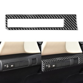 NVCNX Real Premium Carbon Fiber for Toyota Corolla 2020-2026 2021 2022 2023 2024 2025 Hybrid Hatchback L LE XLE SE XSE FX Car Dash Headlight Switch Frame Cover Interior Trim Accessories Decal 1PC