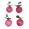 Set of 4 Decorative Tablecloth Weights with Clips - Citrus