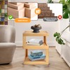 Ohoqiaqia New Modern Side Table, 3 Tier Minimalist End Table
