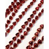 Miniature Shiny Beads Garlands - Red Hearts Mini Beaded Christmas