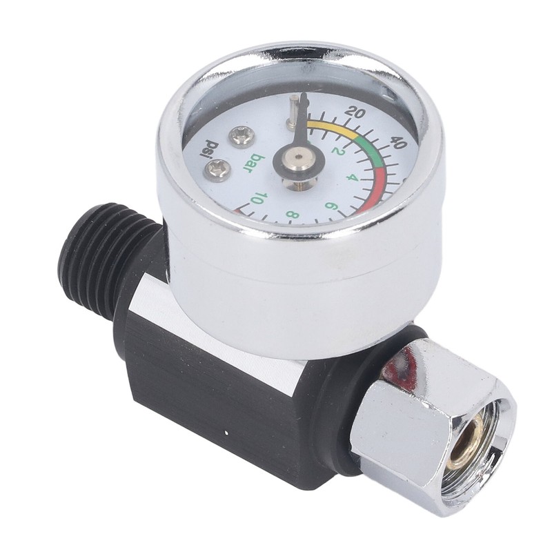 Spray Gun Air Pressure Regulator Aluminum Alloy High Accuracy Adjustment