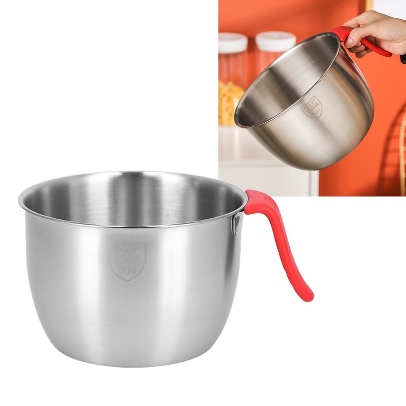 Stainless Steel Mixing Bowl with Handle Non Slip Deepen Splashproof