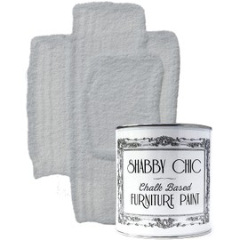 Shabby Chic Chalk Based Furniture Paint: Luxurious Chalk Finish Furniture and Craft Paint for Home Decor, DIY Projects, Wood Furniture - Interior Paints with Rustic Matte Finish - 8.5oz - Winter Grey