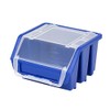 Blue small plastic lidded storage bin ERGO-Box Plus