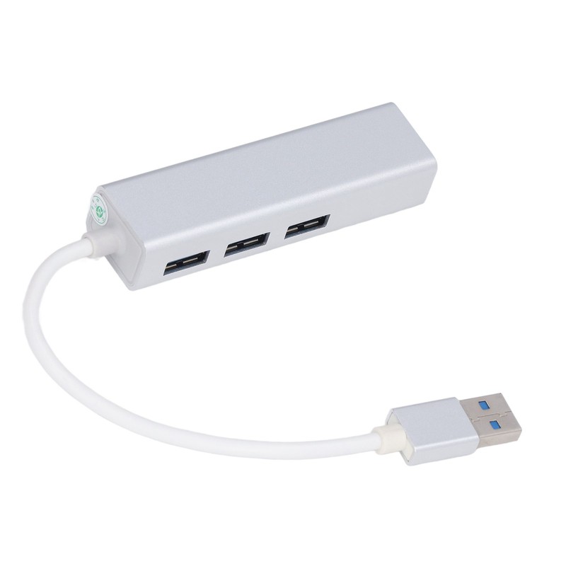 USB 3.0 to Ethernet Adapter 4 in 1 Multiport Multifunction